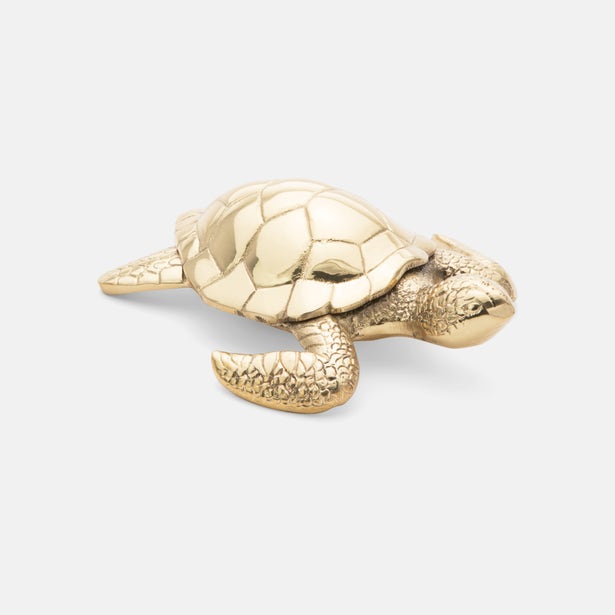 Pigeon & Poodle | Viseu Gold Turtle Paperweight