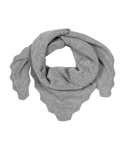 Echo Scallop Knit Triangle