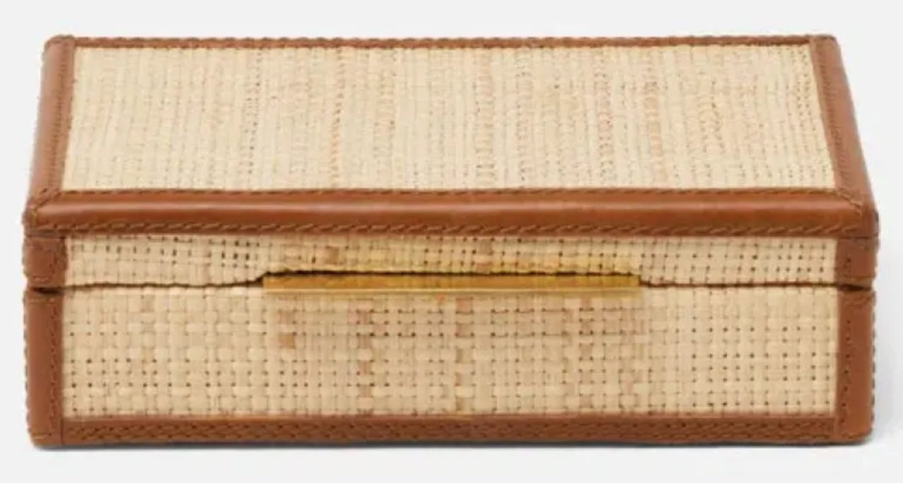 Pigeon & Poodle | Hanford Raffia Card Box